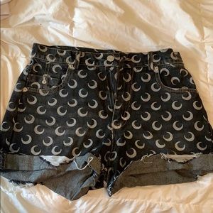Marine Serre moon print short shorts!